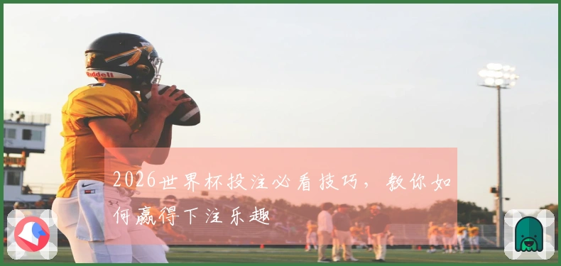 2026世界杯投注必看技巧，教你如何赢得下注乐趣